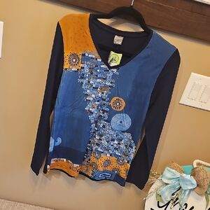 Colorful Womens Long Sleeve Shirt